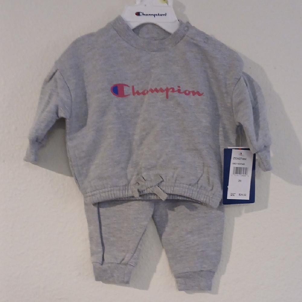 Champion Heather Gray Baby Outfit Set